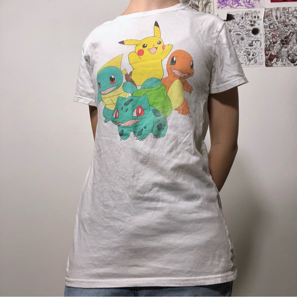 Worn Pokémon Brand Shirt.